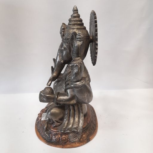 BRASS VINAYAKA SILVER FINISH