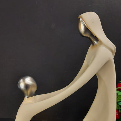Mother and son bond of love showpiece
