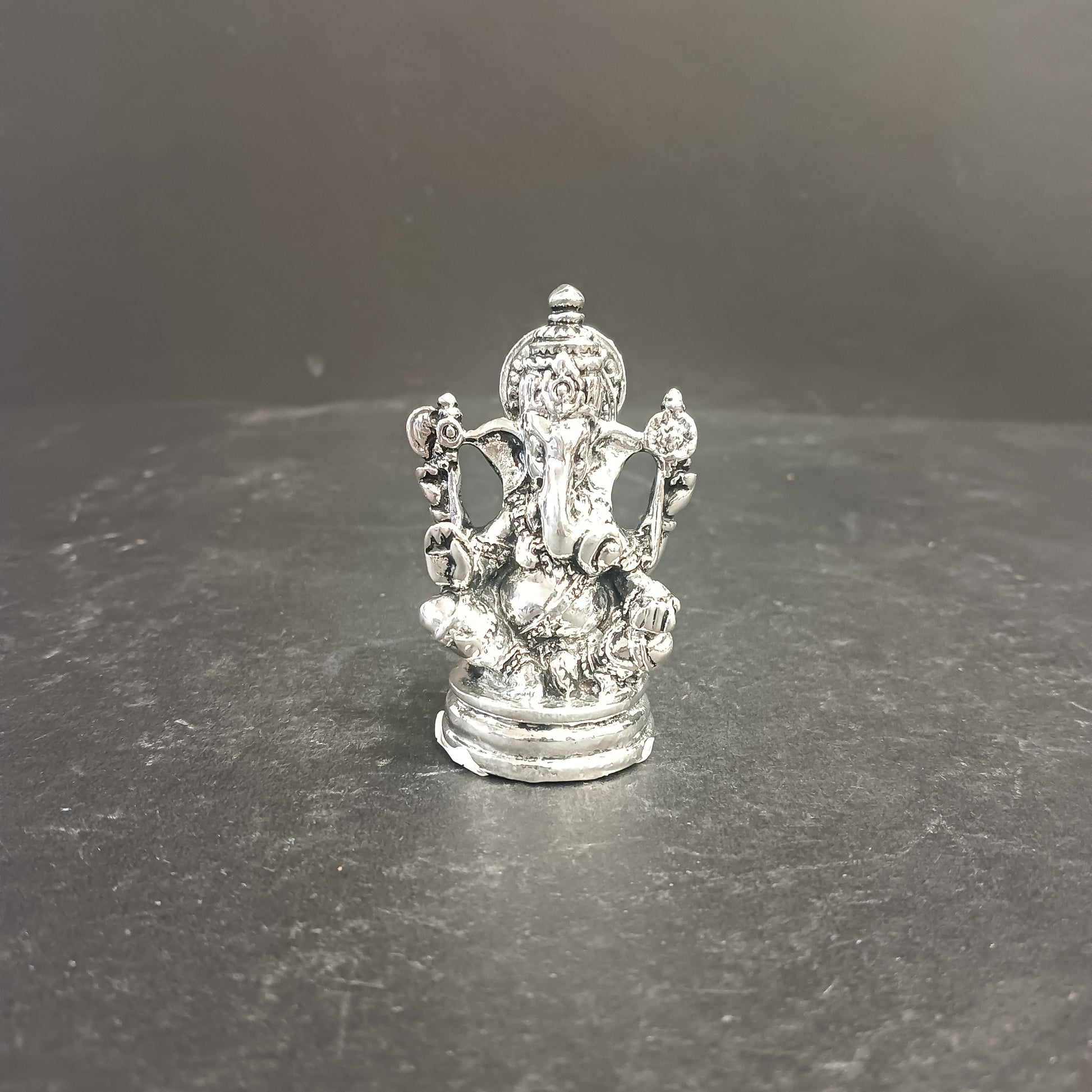 Resin Ganesh Silver idol