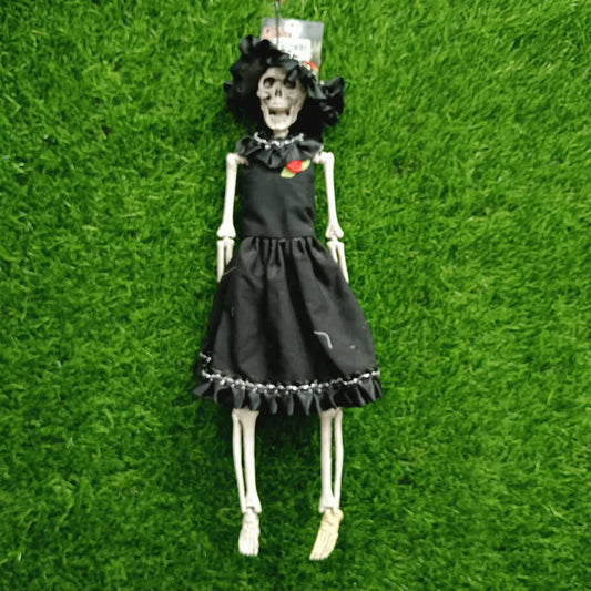 Black Frock Halloween Skeleton Hanging