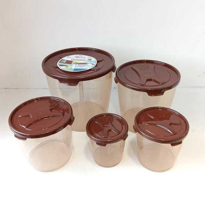 Stylo 5PC airtight storage container for groceries storage purpose perfect for return gifting purpose