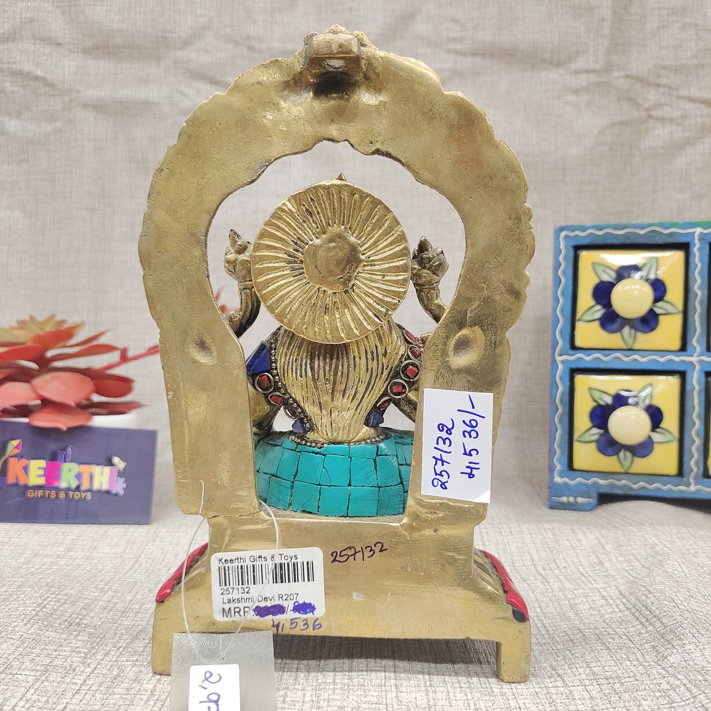Lakshmi Devi Brass idol