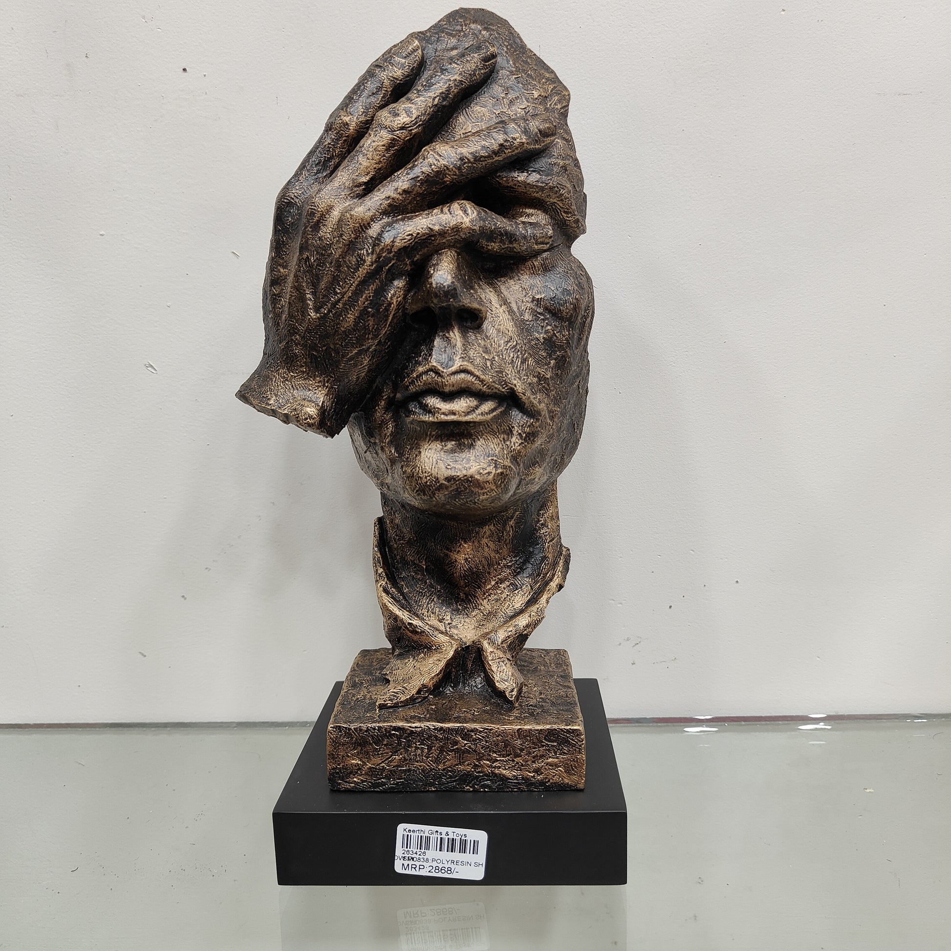 Bronze Face Sculpture