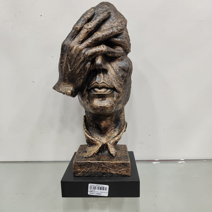 Bronze Face Sculpture
