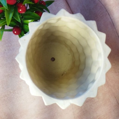 Ceramic flower pot Succulent PolyresinPots|Planters for Garden Planters, Home Decor, Garden Decor, Garden pots for Balcony Decoration