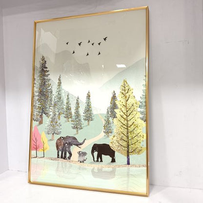 Crystal wall frames