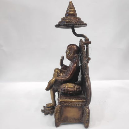Brass Saibaba idol