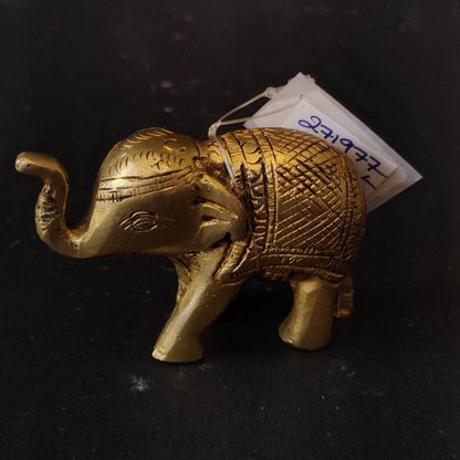 Antique Brass Trunk Up Elephant