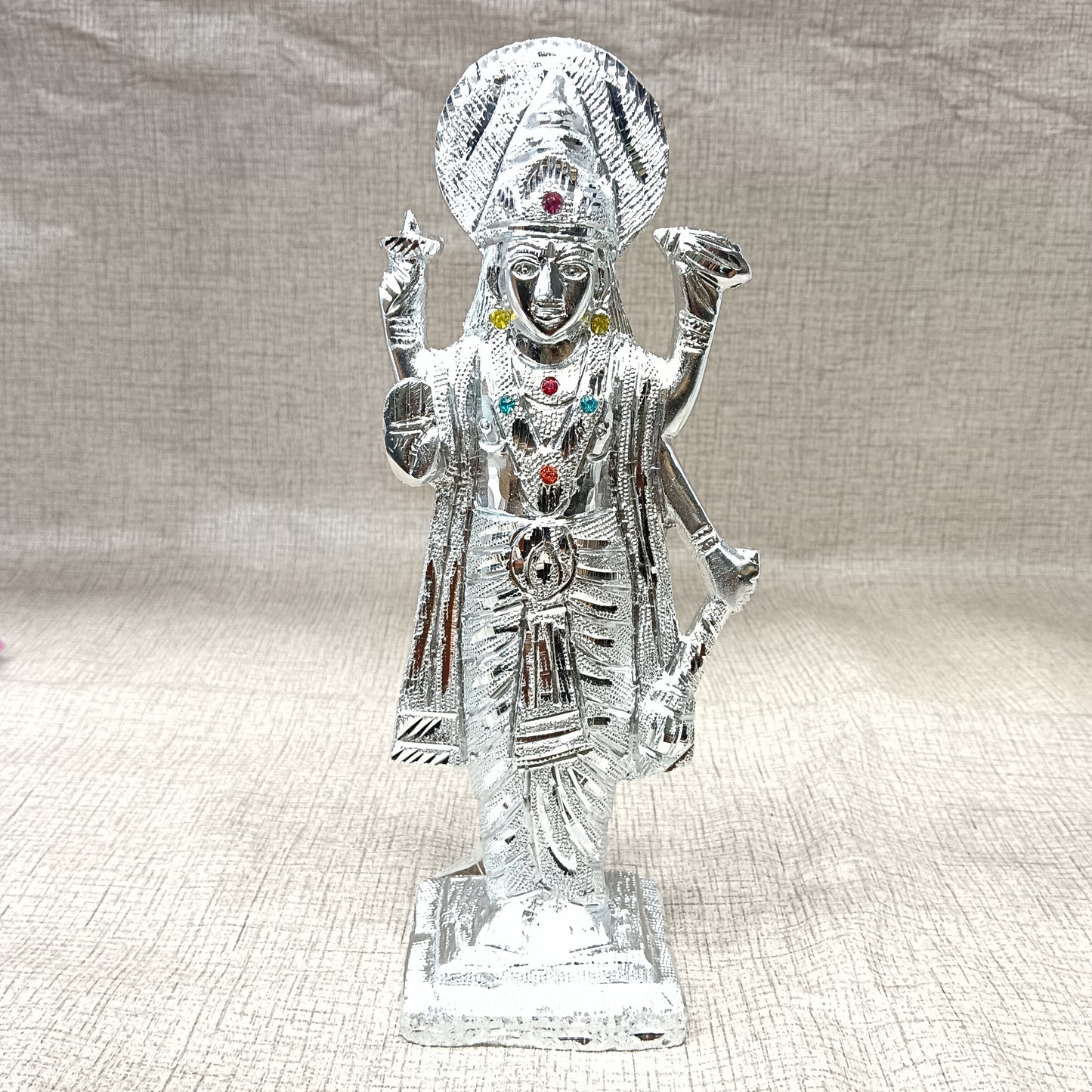 Vishnu Laksmi German silver idols