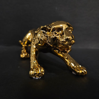 Golden Leopard Feng Shui Home Decoration Positive Vibes showpiece Figurine for home Decor
