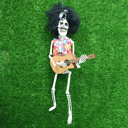 Rock star skeleton ghost doll helloween decor