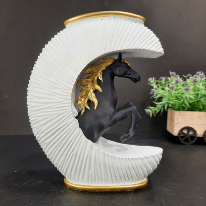Horse flower pot come showpiece