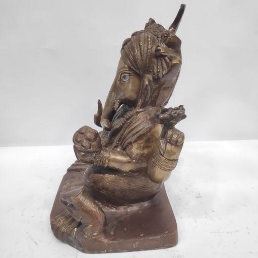 Brass ganesh idol