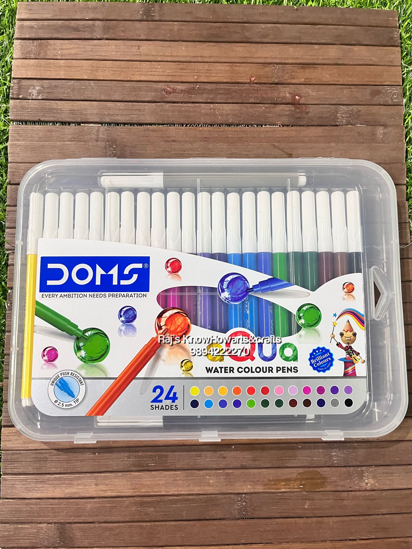 Doms Watercolour Acqua Pen 24 Plastic Pack (1 Set)