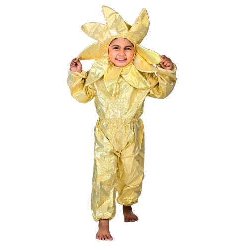 Golden Jump Suit Costume For kids Flower Not included