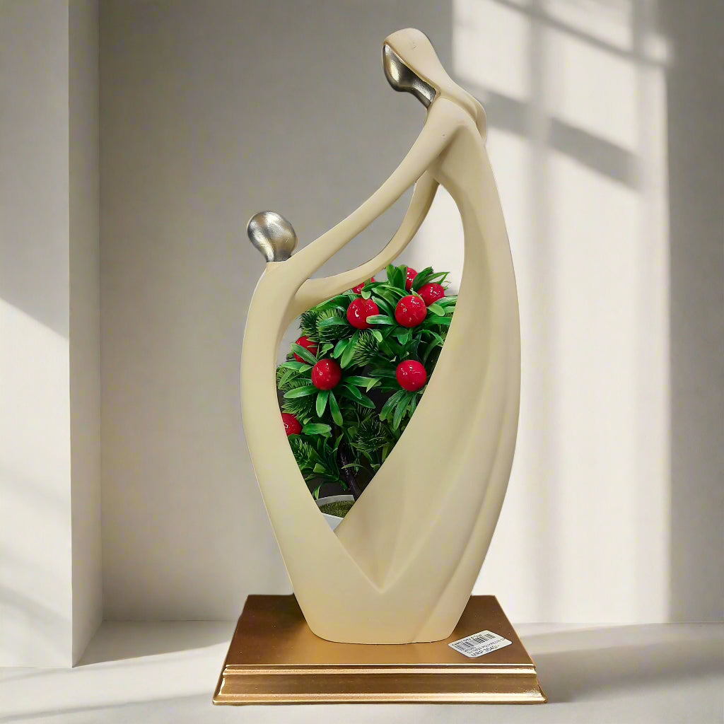 Mother and son bond of love showpiece