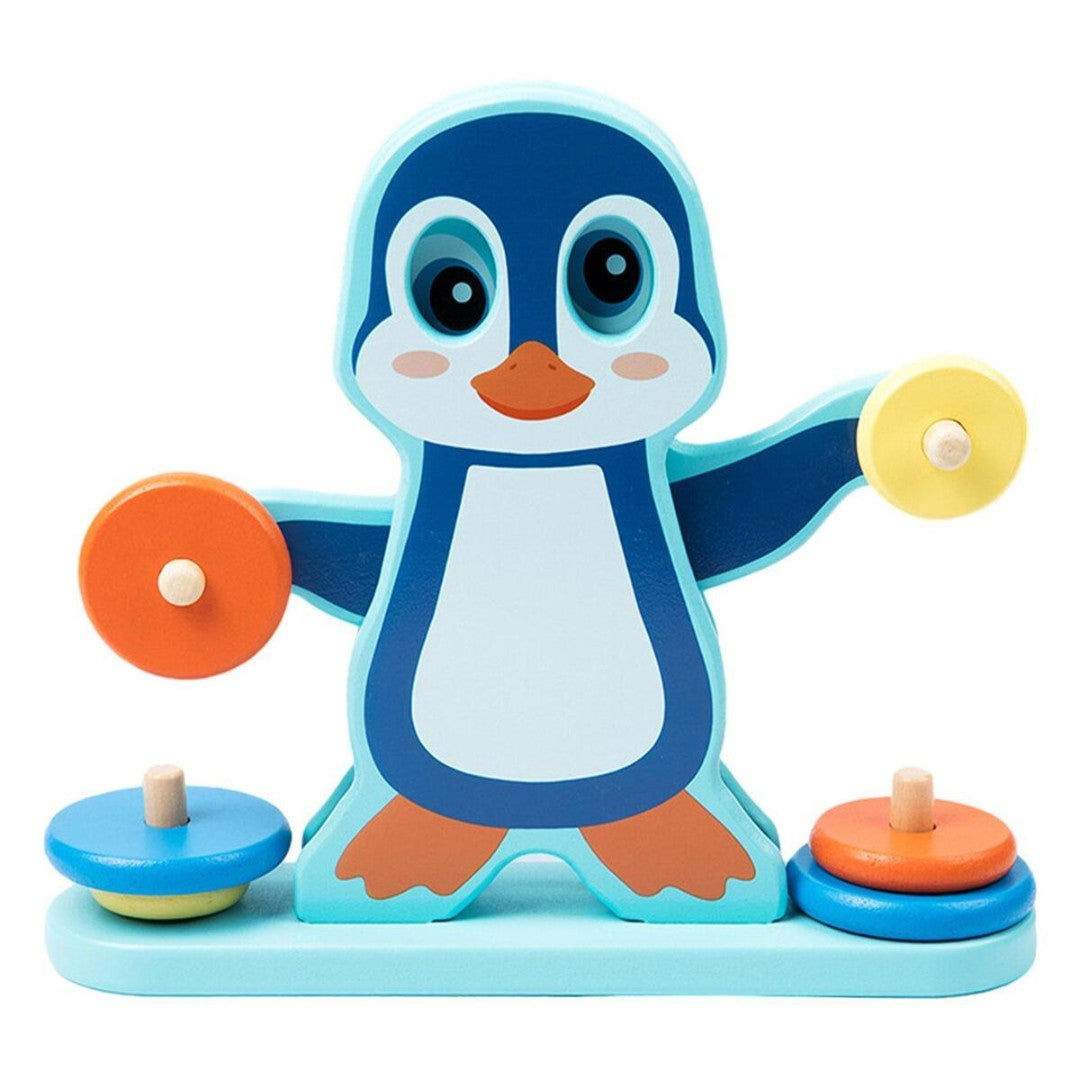 Wooden penguin balance toy For Preschooler Kids Learning And Brain Development Set
