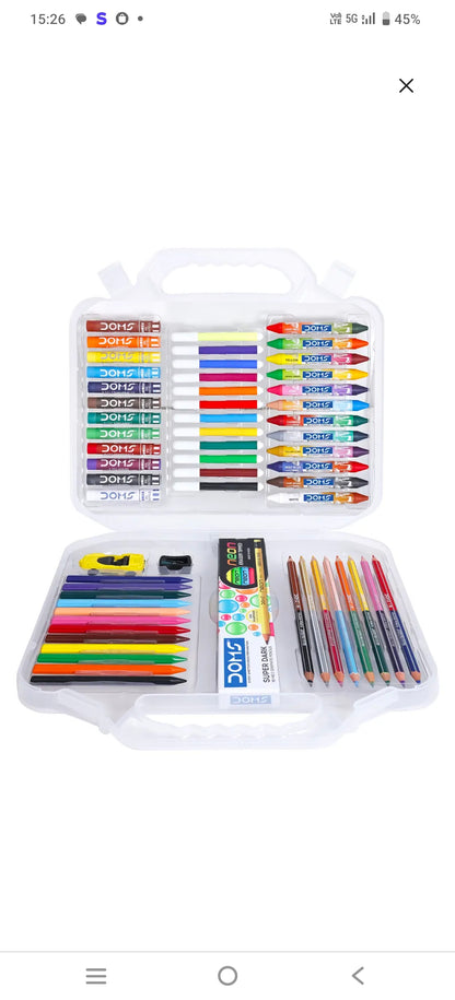 Doms Art Apps NXT coloring kit, which is a comprehensive set of coloring tools for kids.