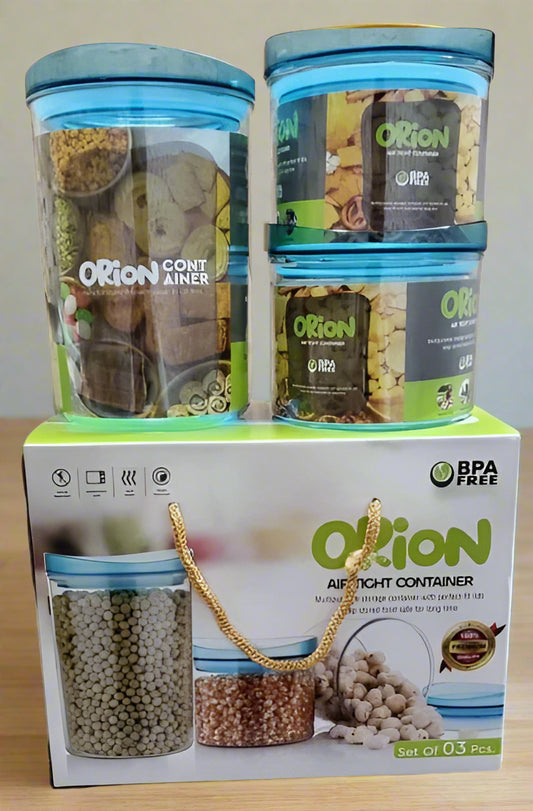Orion Air Tight 3pcs set Storage Container Perfect For Return Gifting Purpose