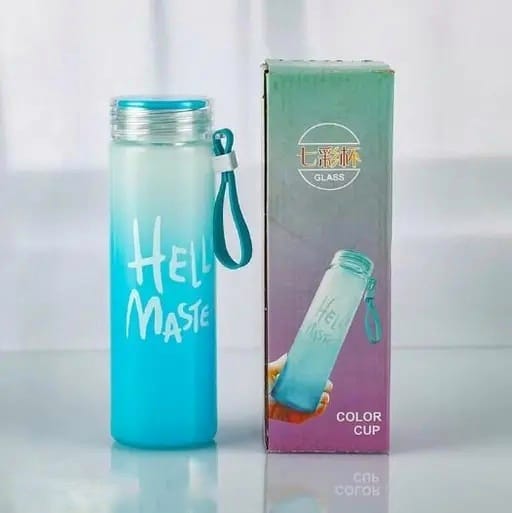 Hello Master Glass Water Bottle Reusable Elegant Bottles perfect for return gifting purpose