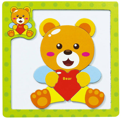 Magnetic wooden Puzzles for kids Learning and Brain Development Toys