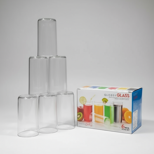 Glossy Glass 6pcs set Glasses For return Gifts