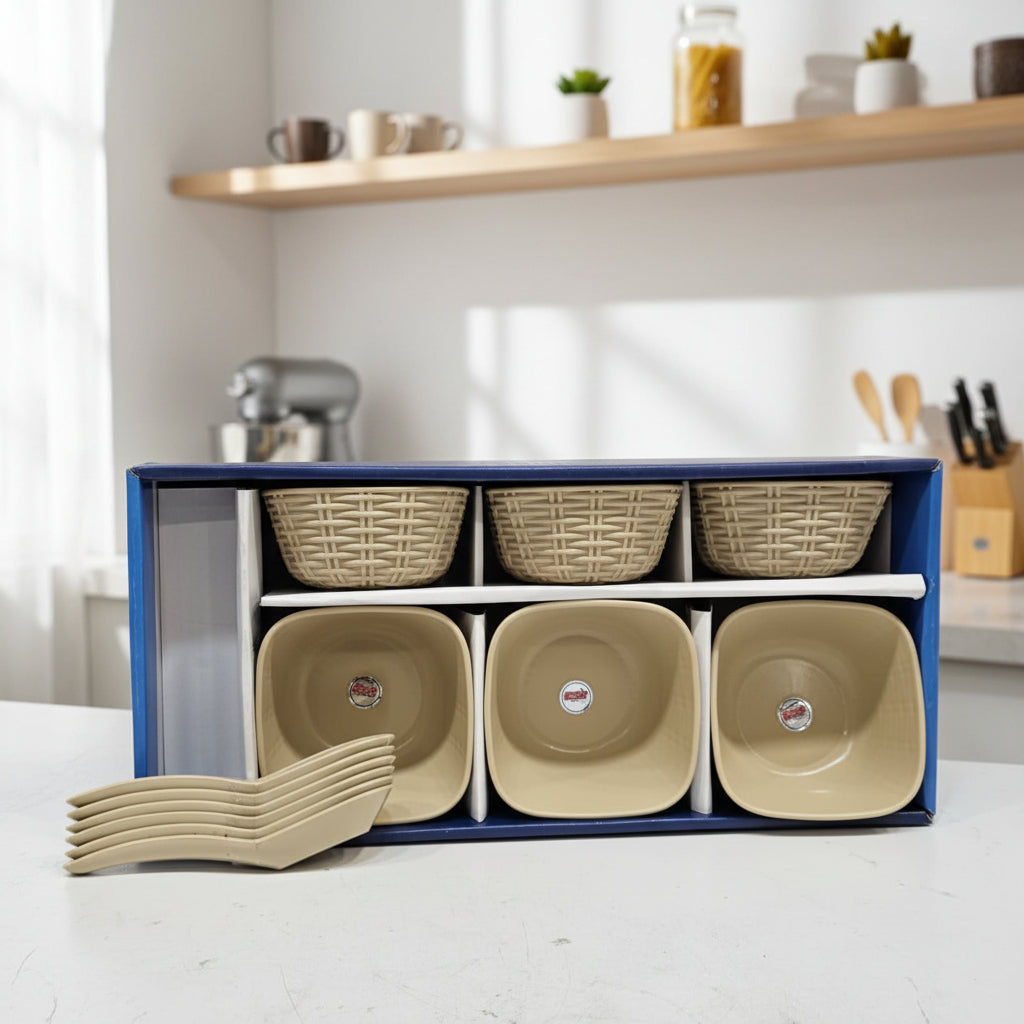RETINA SQUARE SOUP SET