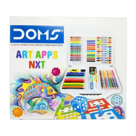 Doms Art Apps NXT coloring kit, which is a comprehensive set of coloring tools for kids.