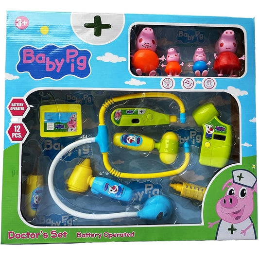 Peppa Pig Family Doctor Pretend Play Set for Kids