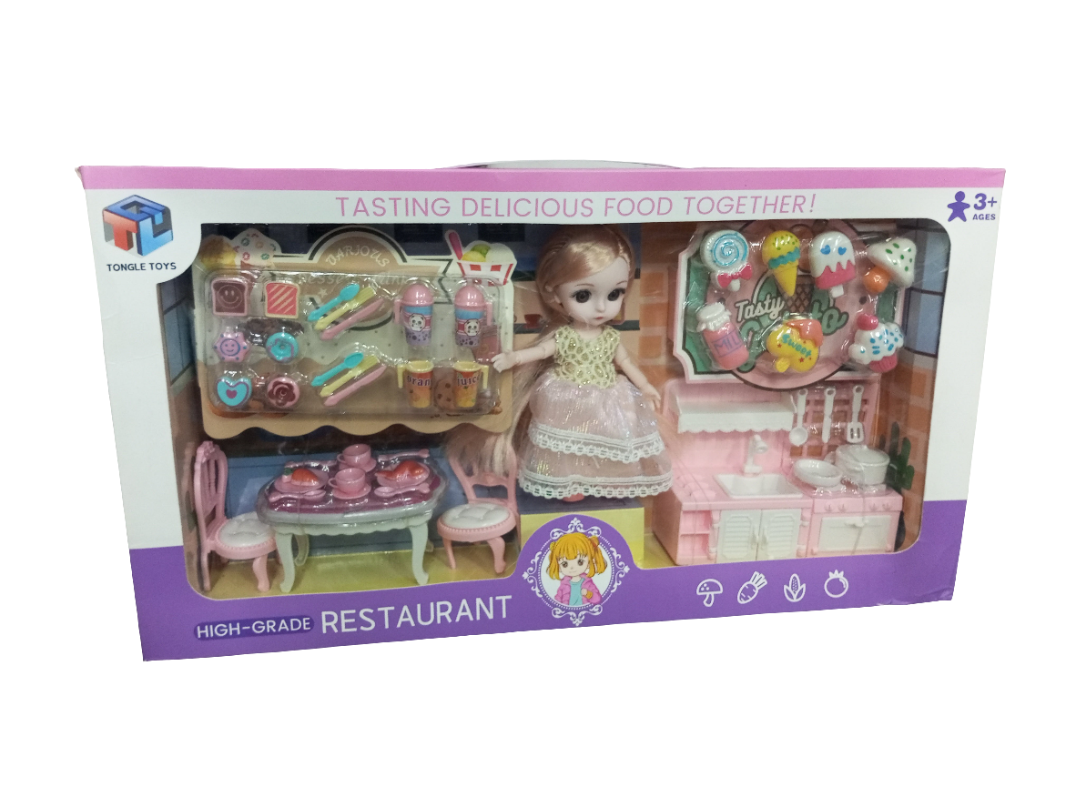 High-grade Restaurant tasting Delicious food together fashion Doll for your little girls
