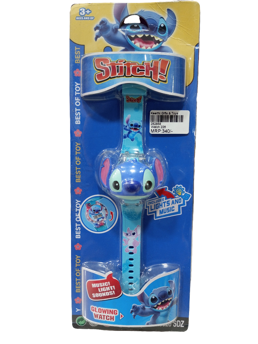 Princess Watches 3D Action Figure Face Based Toy Design Digital Glowing Watch with Disco Music and Blinking Lights for Kids.