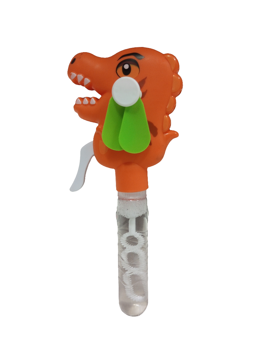 Mini fan Dinosaur bubble blower Perfect for keeping cool on hot days and creating endless bubbles for hours of entertainment.