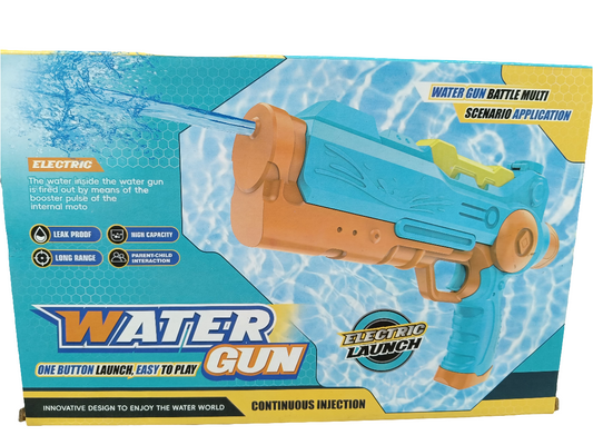 Electric Water Gun easy to play Continuous Firing Water Blaster for Holi, Summer, Beach & Pool Fun Long-Range Water Gun Toy