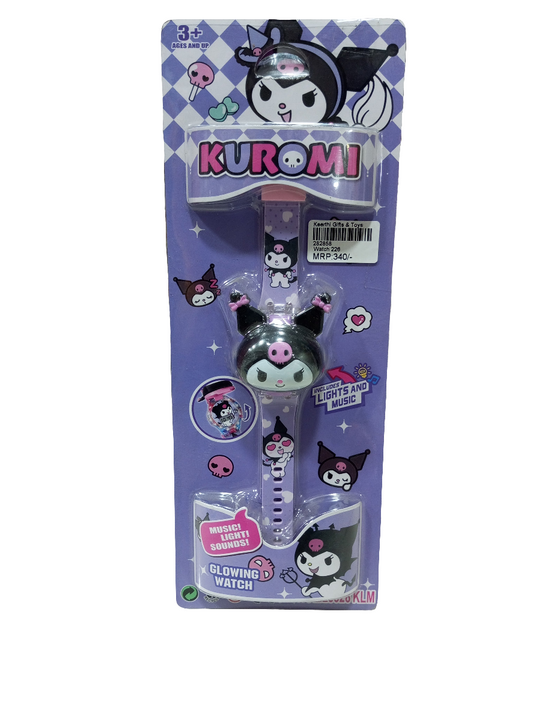 Princess Watches 3D Action Figure Face Based Toy Design Digital Glowing Watch with Disco Music and Blinking Lights for Kids.
