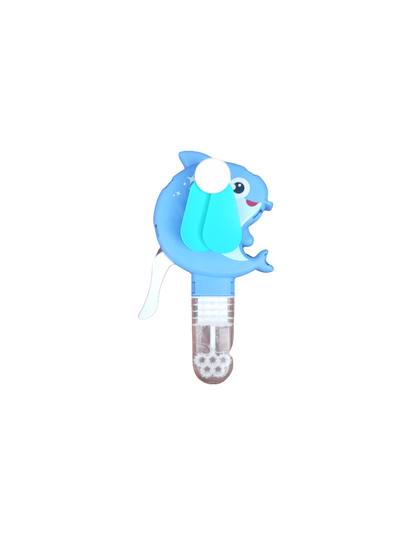 Mini fan toy sea animal that doubles as a bubble blower.cool air and endless bubbles for a refreshing and entertaining