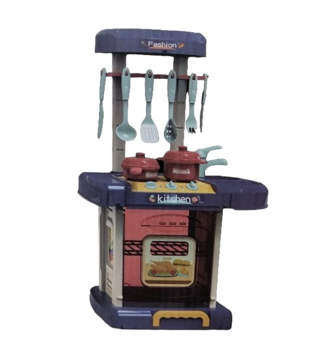 Interactive Toy Kitchen Set with Realistic Light and Sound Portable Suitcase Design kitchen set for kids