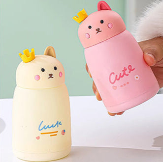 Glass Bottle Cat With Crown cute bottle perfect for return gifting purpose