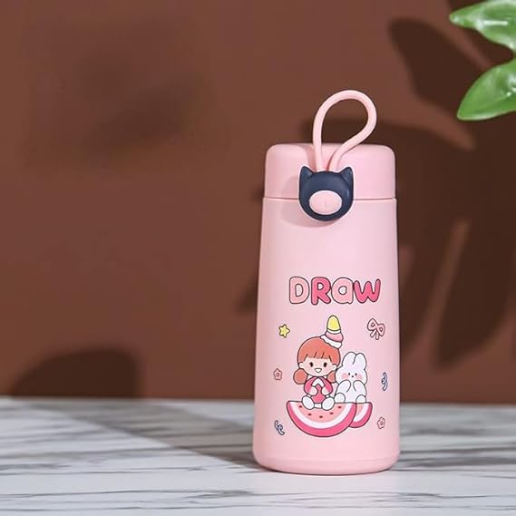 Glass Water Bottle with Silicone Protection Sleeve Cover Leak Proof & Airtight Lid Bottle
