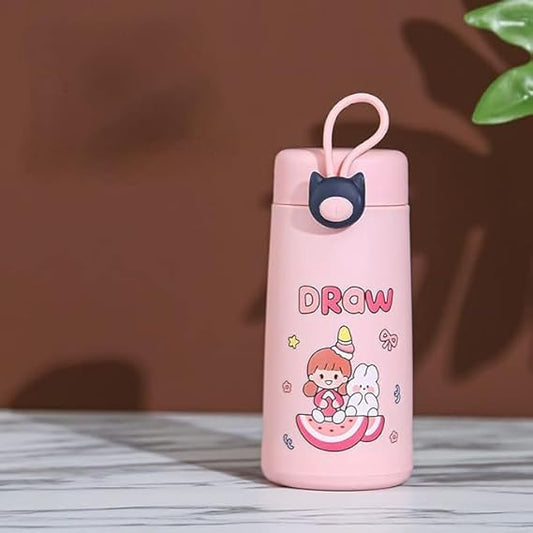 Glass Water Bottle with Silicone Protection Sleeve Cover Leak Proof & Airtight Lid Bottle