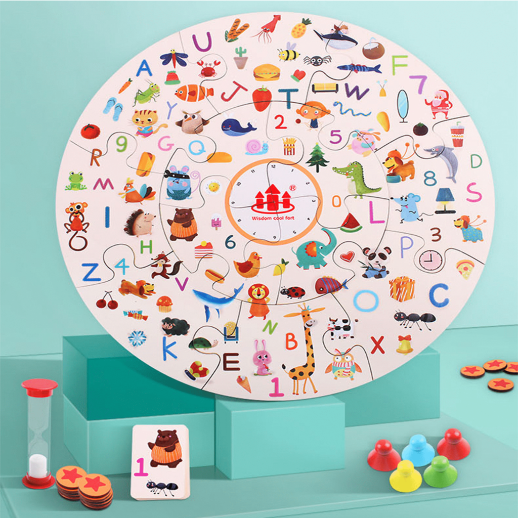 Wooden Board Game for Kids Age 3 plus Memory Matching Detective Party Card Game Learning Gifts for Children