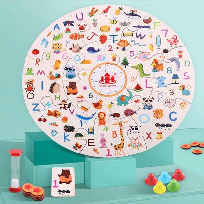 Wooden Board Game for Kids Age 3 plus Memory Matching Detective Party Card Game Learning Gifts for Children