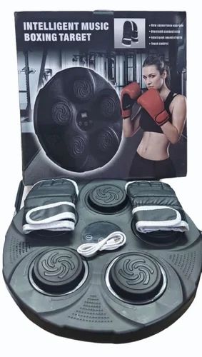 Music Boxing Machine Home Wall Mounted Electronic Boxing Machine Black, Portable Smart Bluetooth Lights Musical Boxing Machine, Home Kids Adult Boxing Training, Stress Release