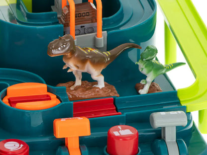 Obstacle course interactive car parking racing you can play it without Battery dinosaur Adventure cave for kids