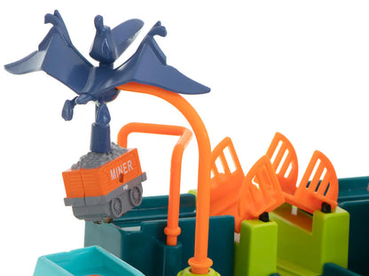 Obstacle course interactive car parking racing you can play it without Battery dinosaur Adventure cave for kids