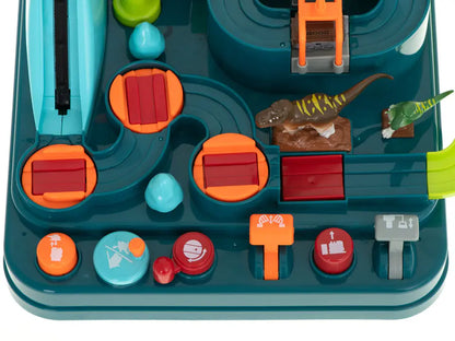 Obstacle course interactive car parking racing you can play it without Battery dinosaur Adventure cave for kids