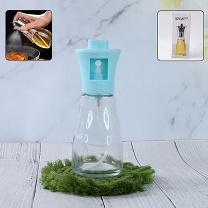 Oil Sprayer Dispenser 170ml Plastic Olive Oil & Vinegar Cruet Mist Spray Bottle for BBQ & Salad Dressing
