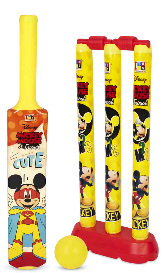 Cricket Set with Stump and Ball Kit Mickey Mouse Cricket Set for kids