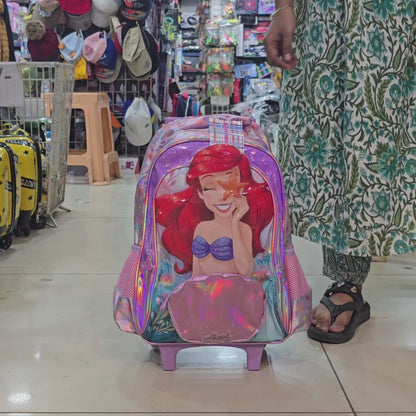 Princess trolley school bag