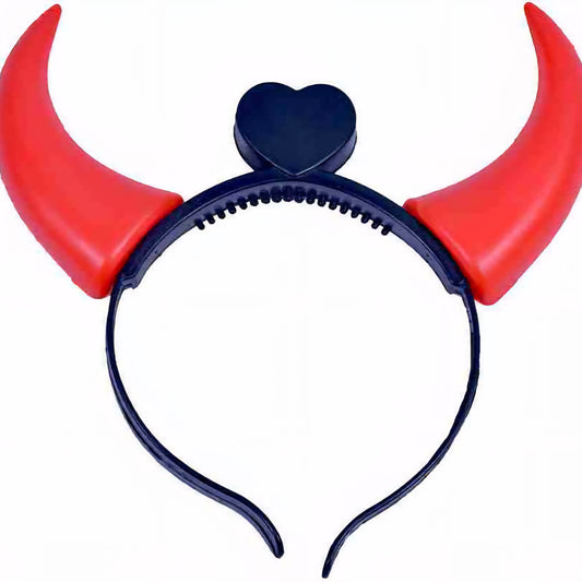 Vampire Devil Horns Headband Kids Fancy Dress Costume Accessory For Halloween