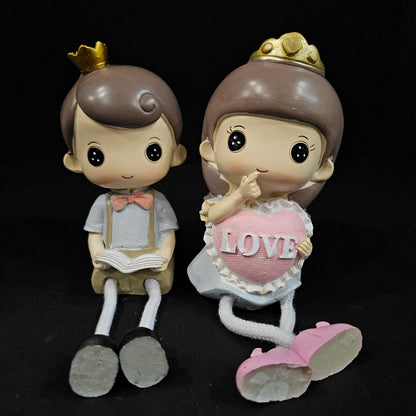 Cartoon Resin Outseam 2pieces set Hanging Feet Doll Home Wall Decoration